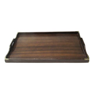 Extra Large Vintage Bombay Company Wooden Serving Tray For Sale