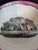 Transitional Vintage Fornasetti Style Pink Splash Luster Serving Bowl For Sale - Image 3 of 9