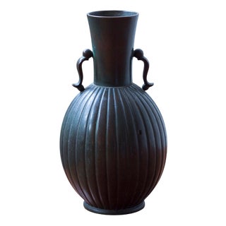 Bronze Vase from GAB, 1930s For Sale