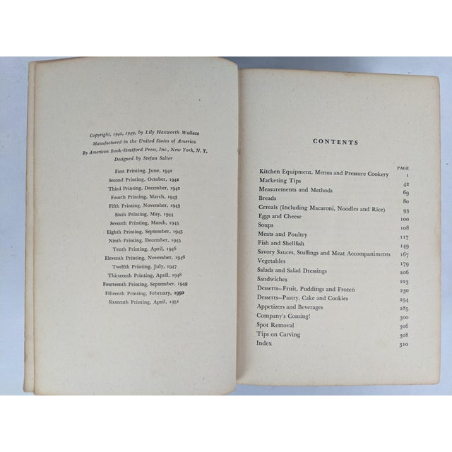 Antique & Vintage American Cookbooks, Lowney's 1912 and Just for Two 1951, Pair For Sale - Image 10 of 12