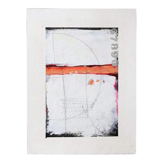 "Meridian" Original Abstract Mixed Media Painting by Jill Krasner For Sale