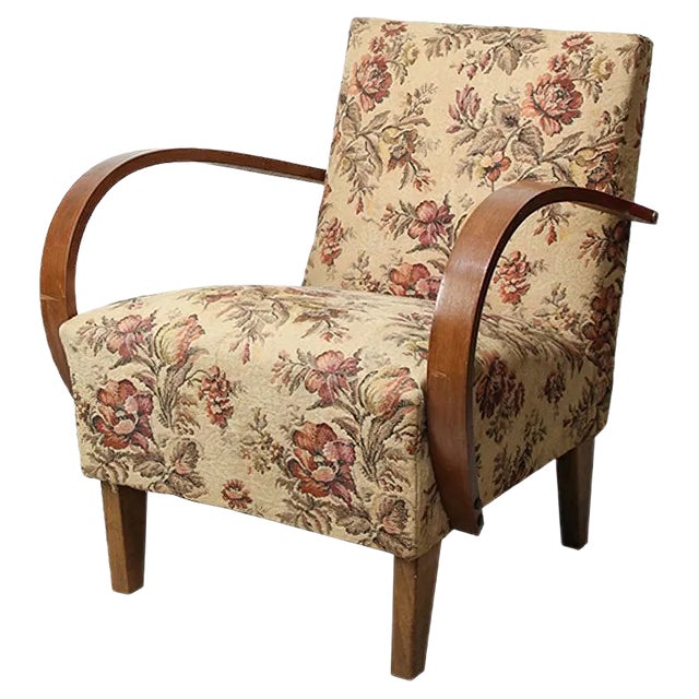 Bentwood Armchair by Jindřich Halabala, 1950s For Sale