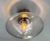 Fabio Ltd 21st Century Polished Nickel and Clear Uno Flush Mount by Fabio LTD For Sale - Image 4 of 6
