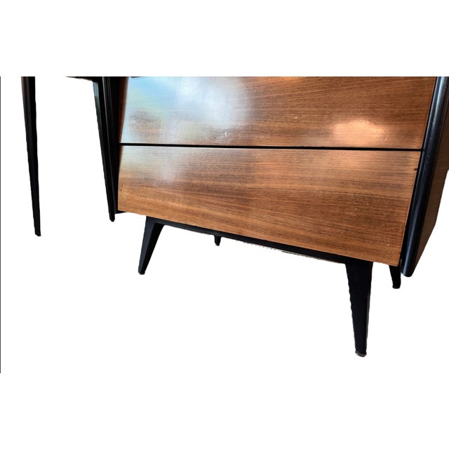 Mid-Century Modern Asymmetrical Desk by Mallin Furniture Co. For Sale - Image 4 of 12