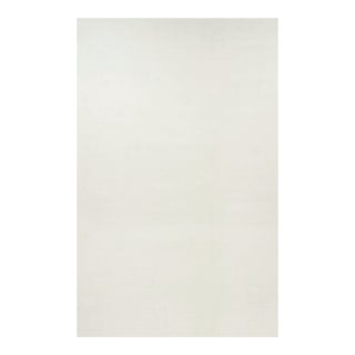 Rug & Kilim’s Oversized Contemporary Textural Solid Rug in White Tones-12x19 For Sale