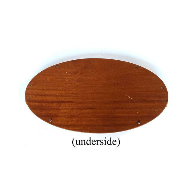 Manning Bowman & Co. Edwardian Butler's/Serving Tray With Classical Inlay For Sale - Image 4 of 6