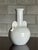 Bo Fajans 1940s Matte White Earthenware Vase by Eva Jancke Björk - Bobergs Fajans Sweden For Sale - Image 4 of 7