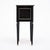 Black Pair of French Louis XVI Style Ebonized and Brass Marble-Top Side Tables For Sale - Image 8 of 9