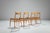 Mid-Century Modern Oak Dining Chairs with Papercord Seats, 1970s, Set of 4 For Sale - Image 3 of 11