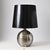 Bitossi Ball-Shaped Silver Ceramic Table Lamp by Aldo Londi for Bitossi, 1970s For Sale - Image 4 of 15