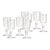 Antique French ‘B’ Monogram Stemware, Set of 8 For Sale