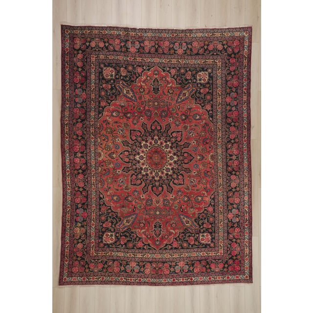 Vintage Persian Mashhad Rug, 09'10 X 13'04 For Sale - Image 10 of 10