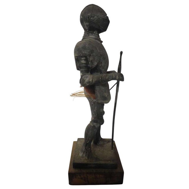 Antique Medival Knight Warrior Statue For Sale - Image 3 of 5