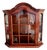 Vintage Dutch Glazed Wall Display Cabinet in Curio Vitrine, Netherlands, 1960s For Sale