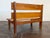 Vintage French 1950s Brutalist Mahogany Bench For Sale - Image 16 of 18