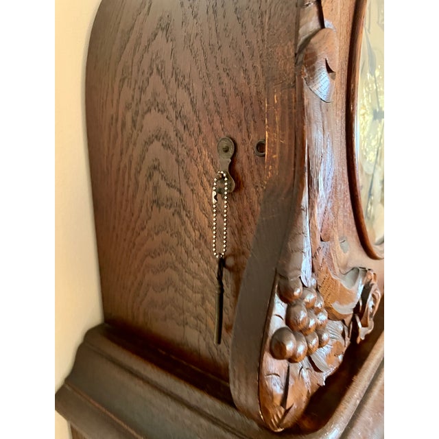 Jauch Brothers Clock Factory German Antique Grandfather Clock. Do not know the history of this clock but it’s in beautiful...