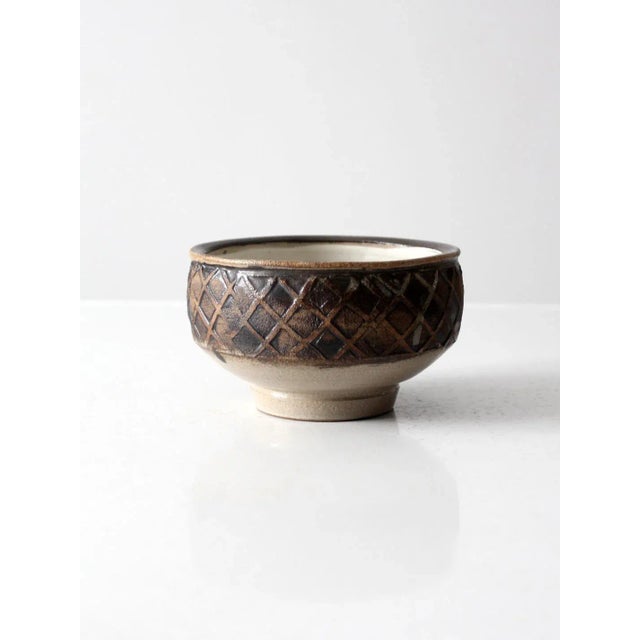 Contemporary Vintage Studio Pottery Bowl For Sale - Image 3 of 9