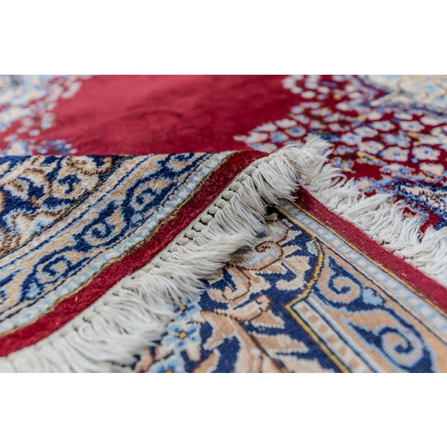 Middle Eastern Hand-Knotted Kirman Rug For Sale - Image 14 of 14