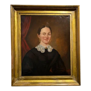 Portrait Painting of a Woman, American School, Circa 1845