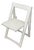 Vintage White Trieste Folding Chair attributed to Aldo Jacober for Bazzani, 1960s For Sale