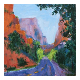 Quiet Places & Journeys — Zion National Park (Original Oil Landscape) For Sale