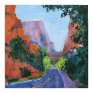Zion View, Modern Oil Painting Landscape