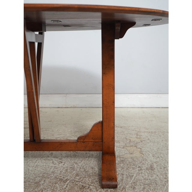 Wright Table Co Walnut Drop Leaf Table For Sale - Image 15 of 17