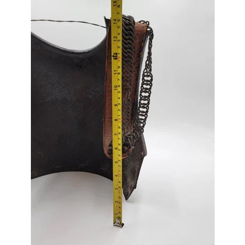 Rare Antique Original French Napoleon Era Imperial Guard Armored Breastplate. Great Authentic Piece Home Decor For Sale - Image 10 of 11