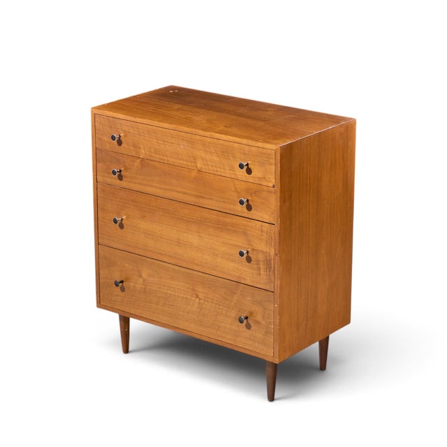 Brown Robert Baron for Glenn of California Mid Century Dresser Walnut Highboy Dresser For Sale - Image 8 of 9