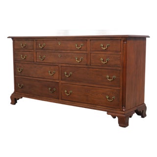 Stickley Chippendale Style Cherry Bedroom Dresser For Sale