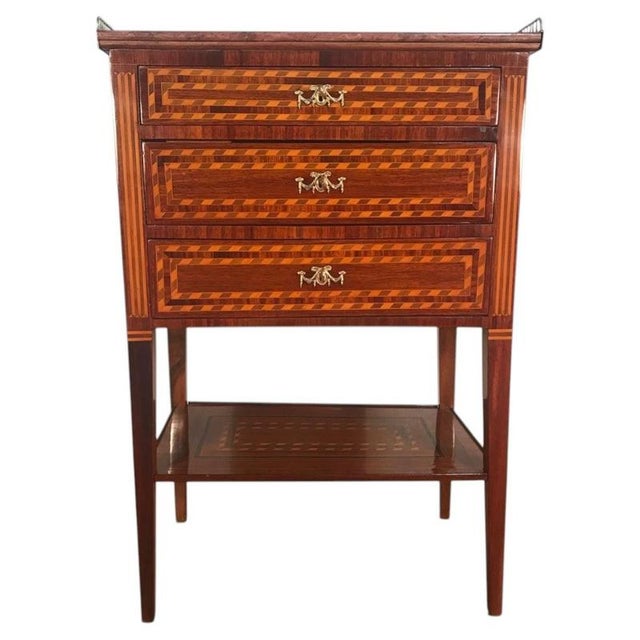 French Louis XVI Marquetry Side Table, Paris, 1770 For Sale - Image 10 of 10
