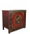 Late 19th Century Late 19th Century Hand Painted Circle of Mystic Bird Antique Gansu Tibetan Cabinet 2 For Sale - Image 5 of 10