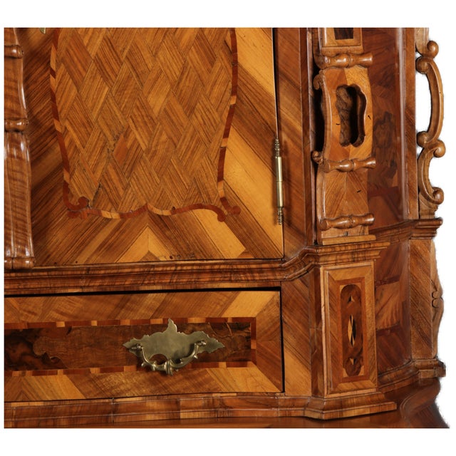 Baroque Museum Secretary Mainz in Walnut, 1750s For Sale - Image 11 of 18