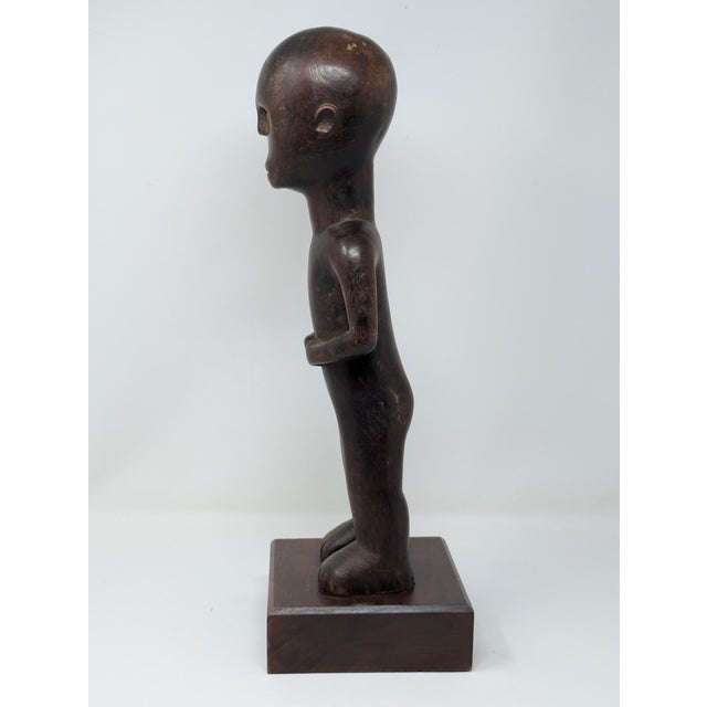 Hand-Carved Folk Art Ancestor Statue: Nyamwezi People of Tanzania For Sale - Image 4 of 9