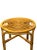 Wood Mid-Century Italian Bamboo & Rattan Side Table With Sculptural Spiral Top, 1950s–60s For Sale - Image 7 of 11