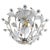 Floral Ceiling Light with White Flowers and Leaves, 1950s For Sale - Image 13 of 13