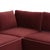 Willow Berry Red with Mauve Piping Modular 7-Piece Performance Velvet Large Chaise Sectional For Sale - Image 4 of 6