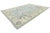 Modern Hand-Knot Oushak Style Light Blue & Soft Earth Tone Floral Wool Area Rug For Sale - Image 12 of 12