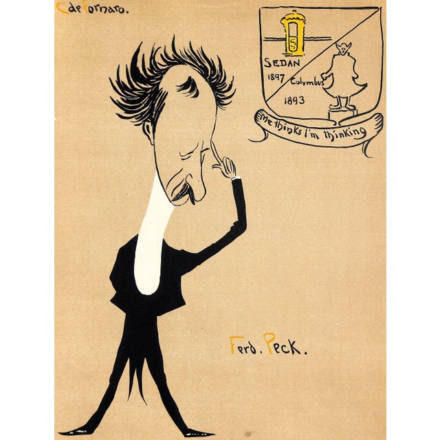 Art Sz: 13 3/4"H x 10 1/4"W Carlo de Fornaro (sometimes spelled Carlo di Fornaro) (1872–1949) was an artist, caricaturist,...