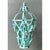 Mint Vintage Painted Metal Hanging Lantern For Sale - Image 8 of 12