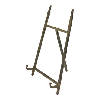 Vintage Brass Table Top Easel For Sale