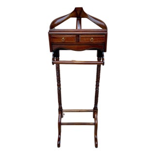 Mid-Century Gentlemens Valet with Two Drawers, 1950s For Sale