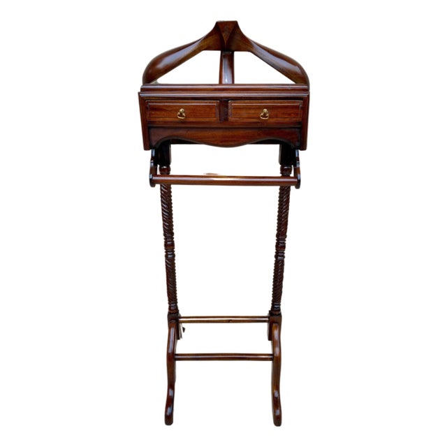 Mid-Century Gentlemens Valet with Two Drawers, 1950s For Sale