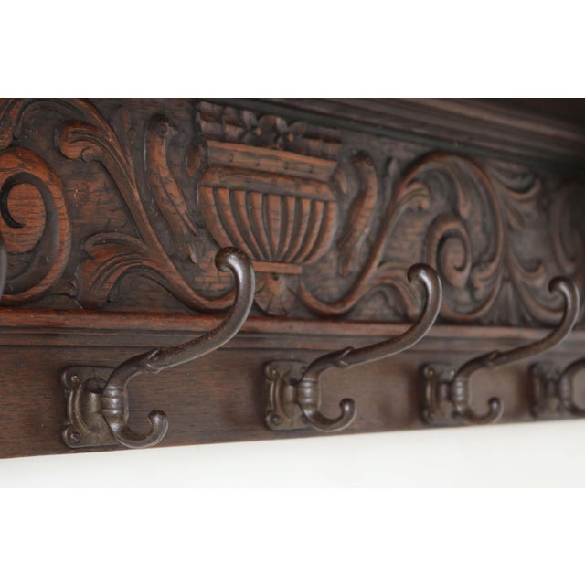 19th Century Antique French Renaissance Revival Coat Rack, 1880 For Sale - Image 5 of 8