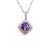 Blue Diamond Sapphire Necklace 2.32 TCW 18k Gold Women Certified For Sale - Image 8 of 10