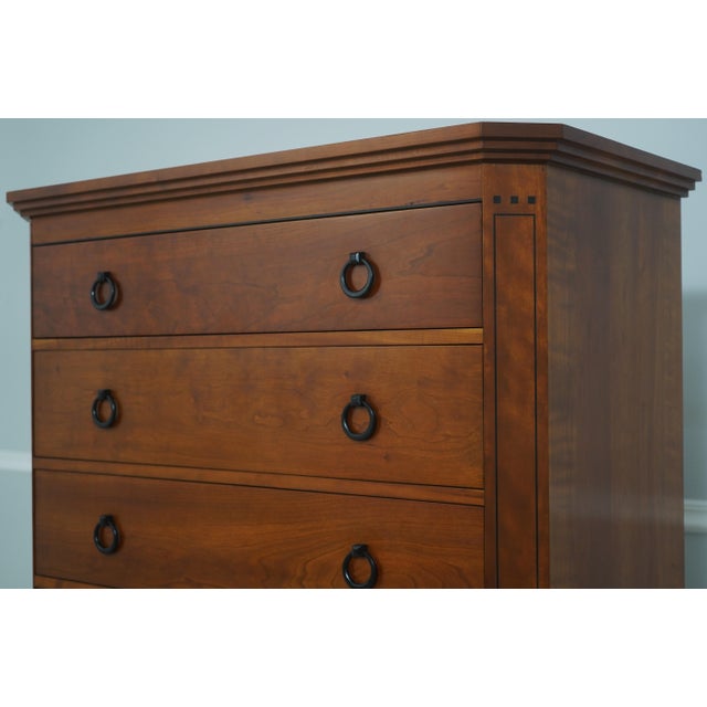 Stickley Cherry 21st C. 6 Drawer Dresser For Sale - Image 9 of 15