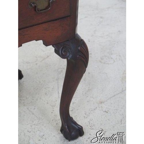Colonial Edison Institute Henry Ford Chippendale Mahogany Lowboy For Sale - Image 4 of 9