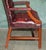 Georgian Oxblood Leather and Hardwood Gainsborough Library Armchair For Sale - Image 12 of 17