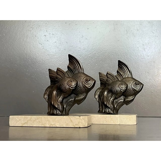 1930s Pair of French Art Deco 1930 Bookends For Sale - Image 5 of 7