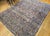 Antique Persian Kerman Lavar Rug, Hand-Knotted Wool, All-Over Floral Pattern, Ivory & Blue, 9x12 For Sale In Chicago - Image 6 of 16